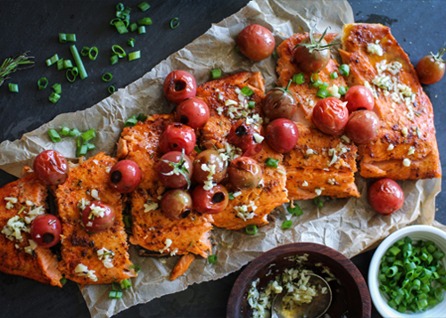 Roasted Coho & Blistered Tomatoes